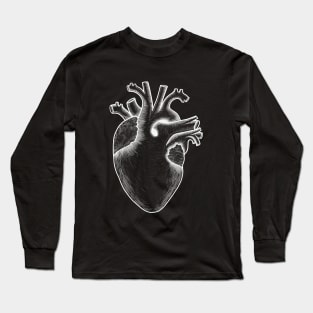 Human heart anatomy, I love my heart Long Sleeve T-Shirt